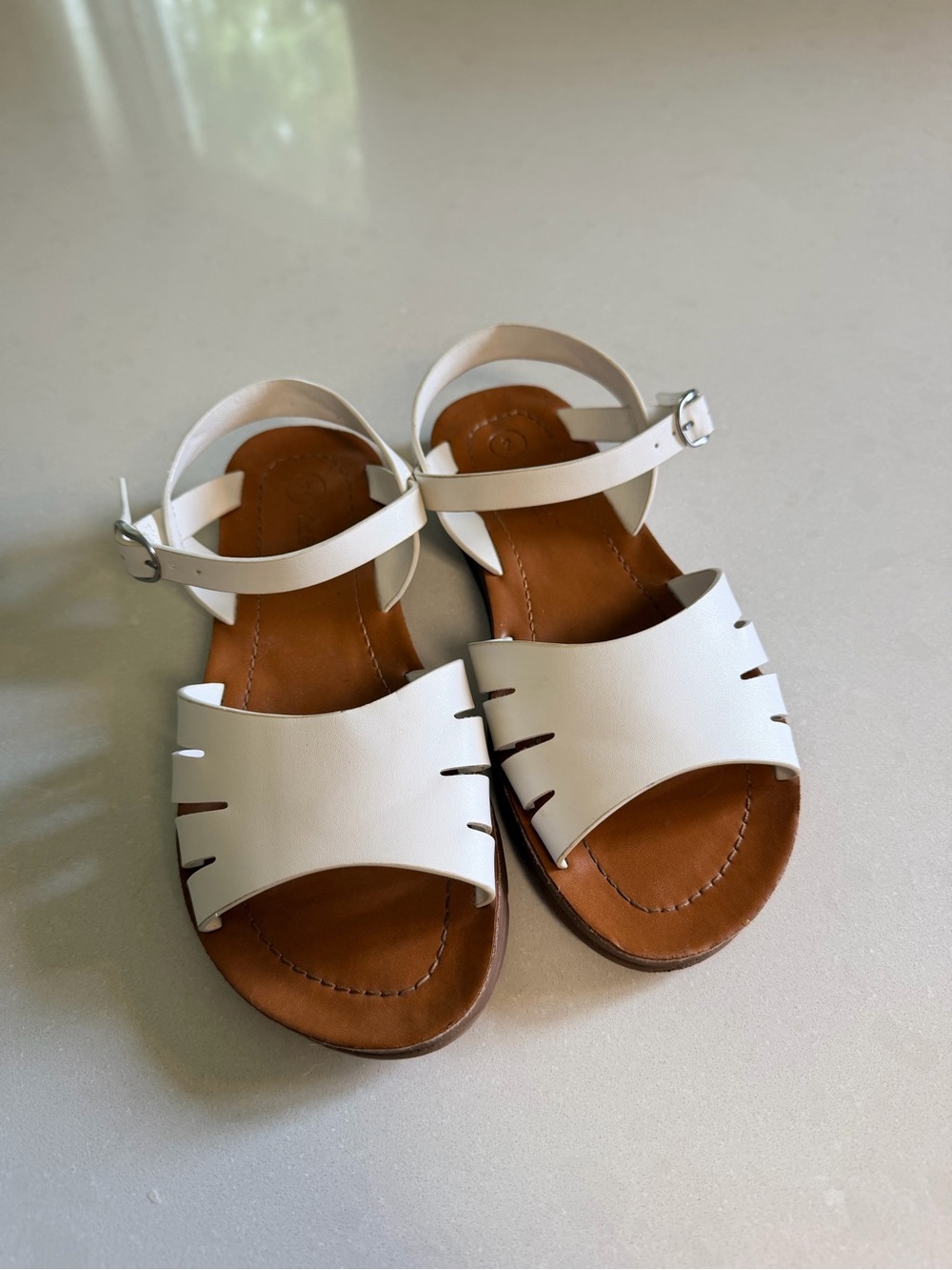 Cat & Jack White Ankle-Strap Kids Sandals